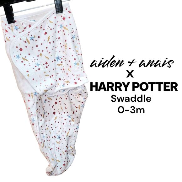 ADEN ANAIS x HARRY POTTER 0-3m Baby Stars Bolts Print Swaddle Sleep Nap Sack - Picture 6 of 6